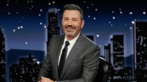Late-night host Jimmy Kimmel for now removed from the airwaves following questionable remarks concerning right-wing commentator Charlie Kirk